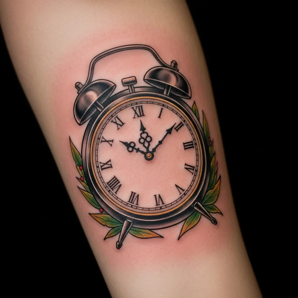 birth-clock tattoo