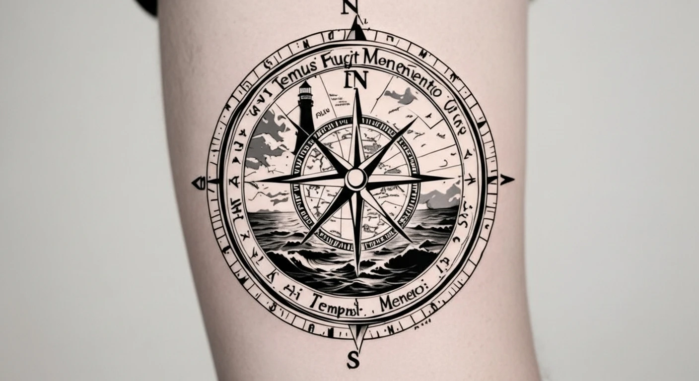 compass tattoo