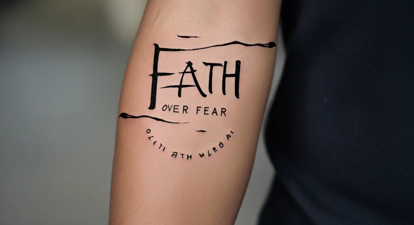 Faith Over Fear tattoo designs