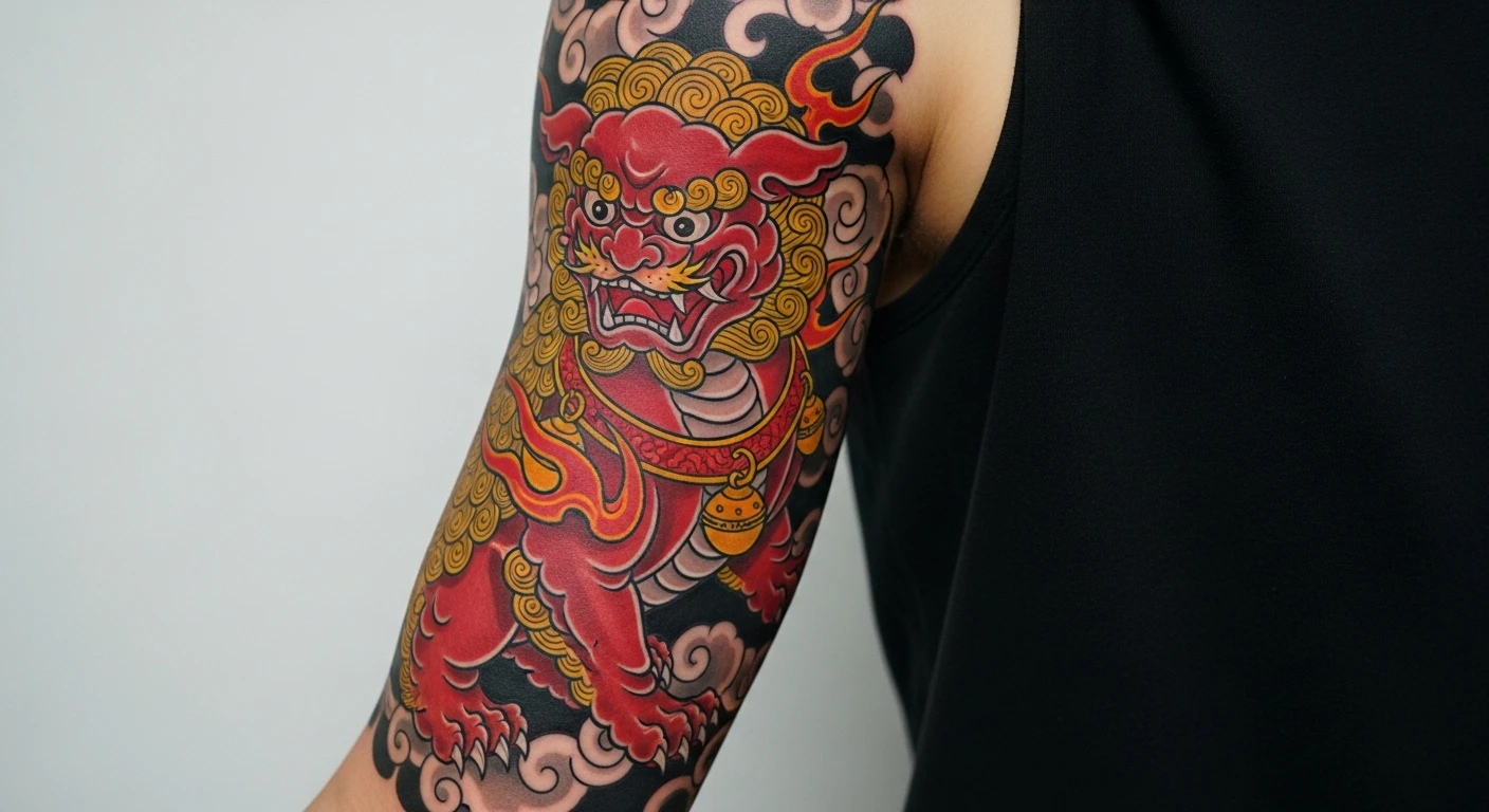 Foo Dog tattoo designs