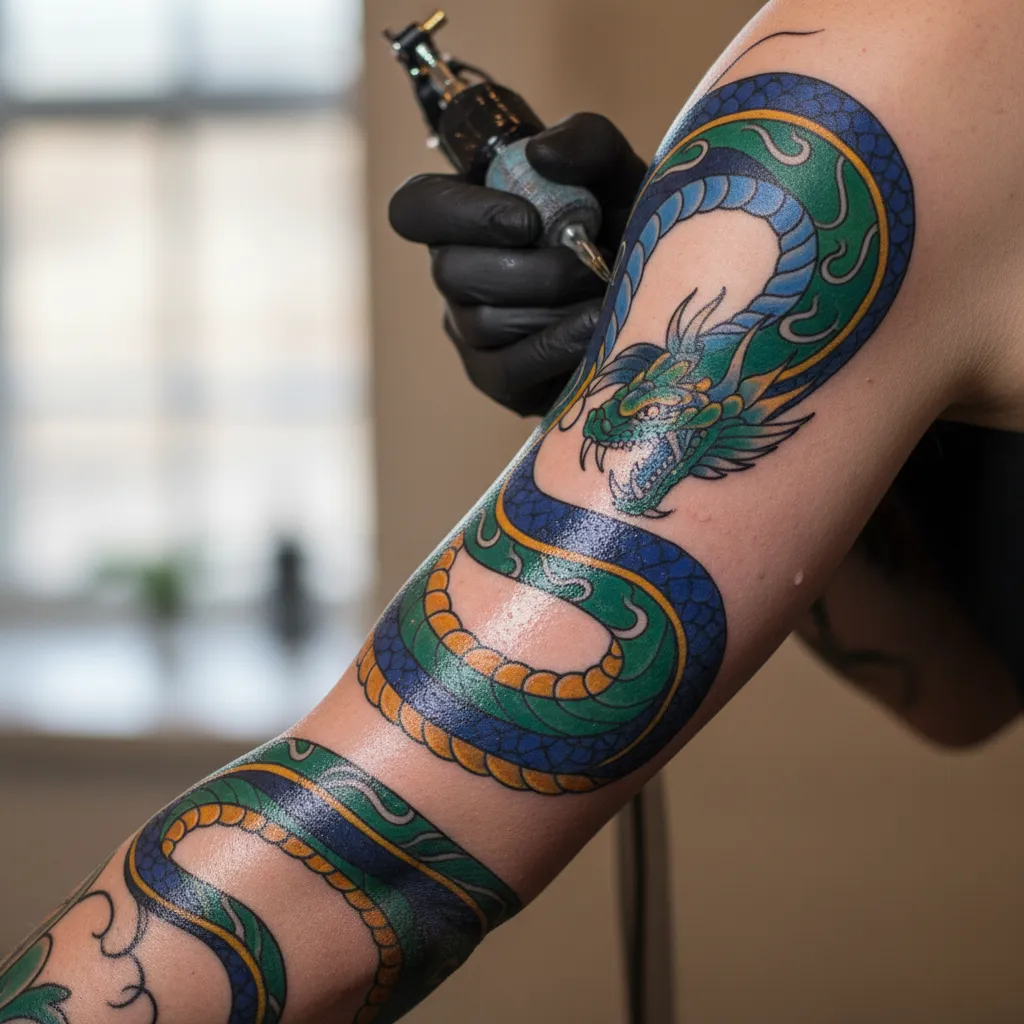 Jormungandr tattoo designs