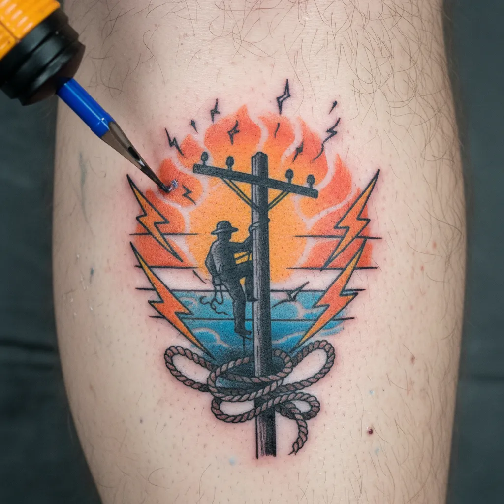 Lineman tattoo designs