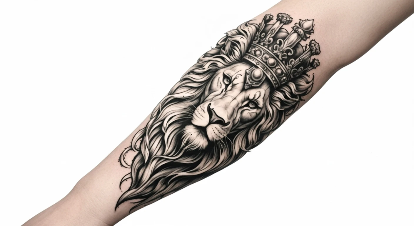 lion-crown tattoo