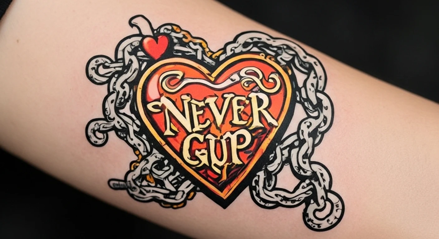 Never Give Up tattoo designs