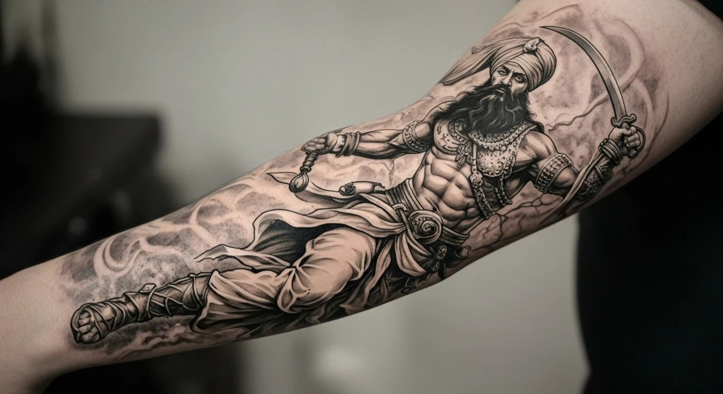 Sikh Warrior tattoo designs