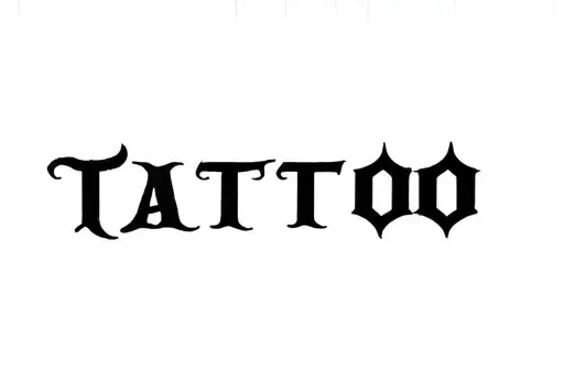 Example Text Tattoo Design